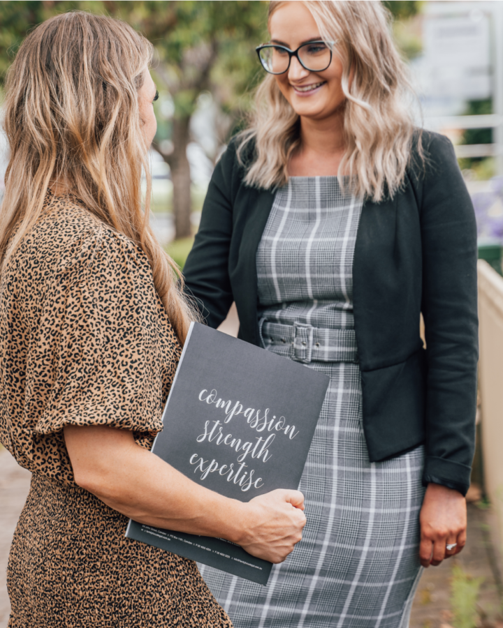 family lawyer and client
